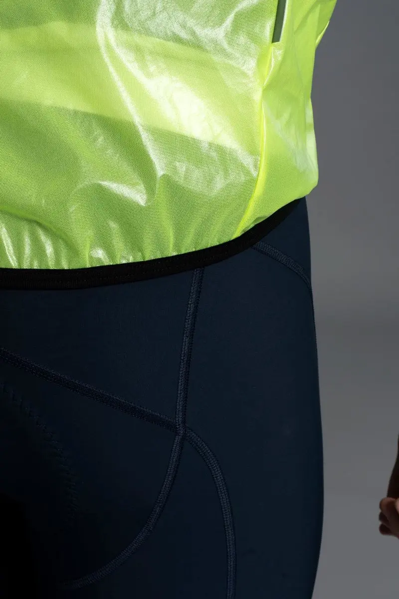 Bioracer Rainy Fietsjack - Winddicht & Waterdicht - Fluogeel - Maat S