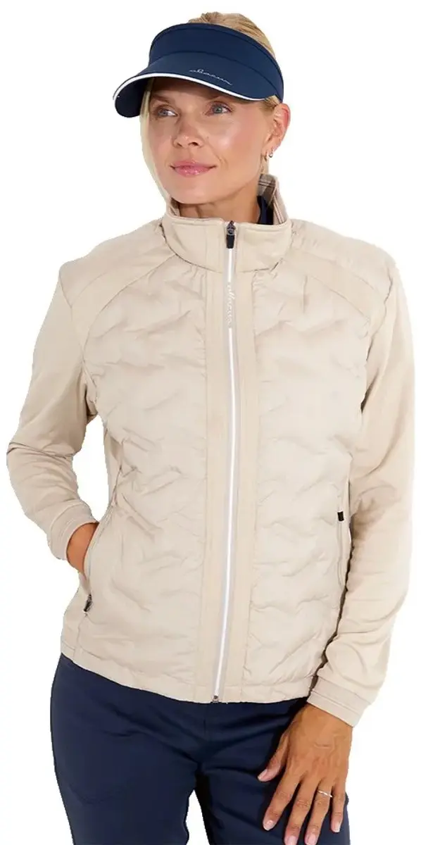 Abacus Golf Portrush Hybrid Vrouwenjas Beige M Vrouw