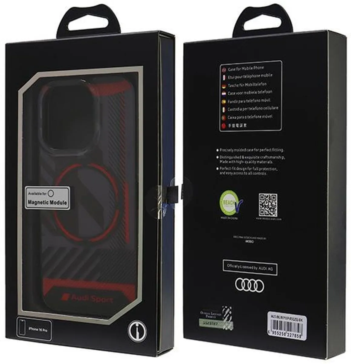 Audi Iml Sport MagSafe iPhone 16 Pro Hoesje - Transparent - afbeelding 4 van 6