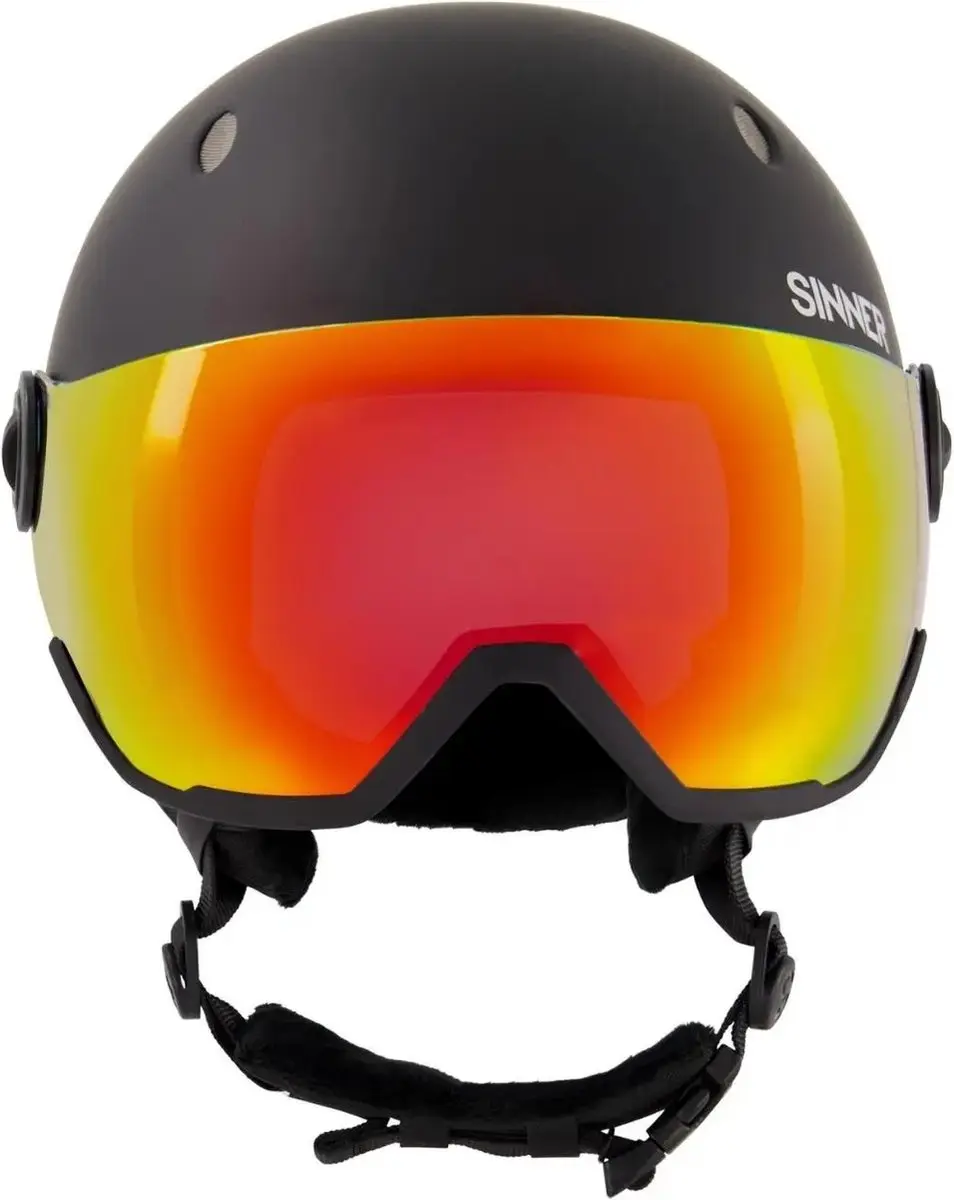 SINNER TITAN VISOR Skihelm - XL 63-64cm - Matte Zwart