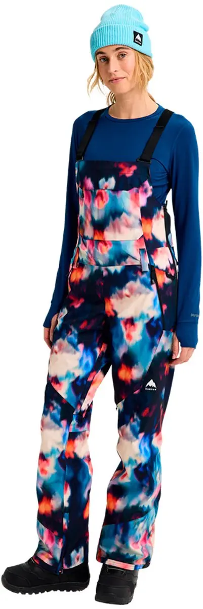 Burton Reserve 2L Stretch Slim Bib Broek - XS - Floral Blur