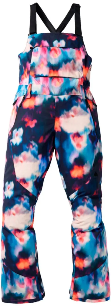 Burton Reserve 2L Stretch Slim Bib Broek - XS - Floral Blur