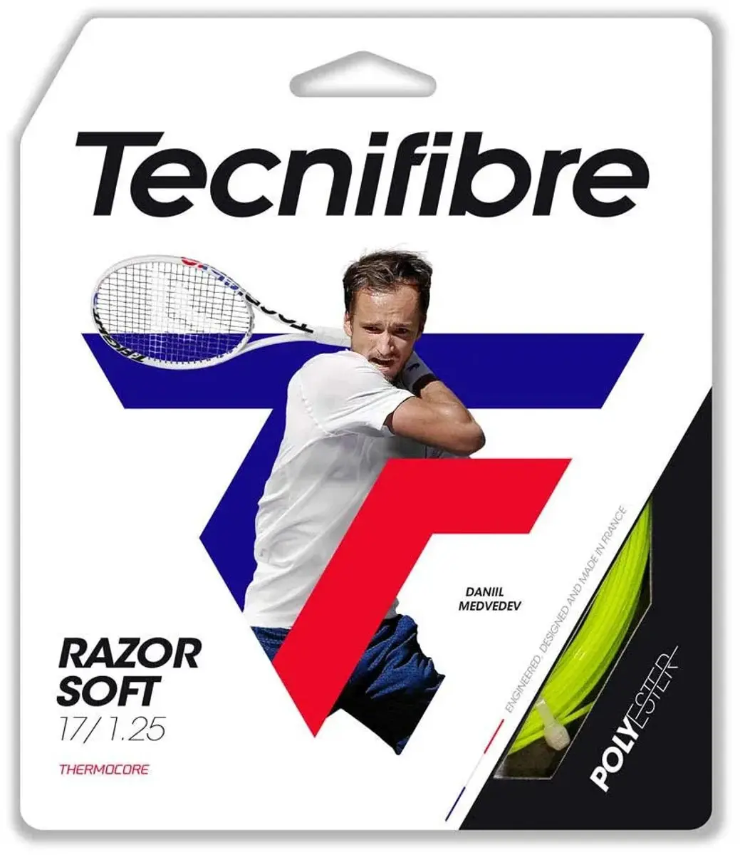 Tecnifibre Razor Soft Tennissnaar 12m - Lime