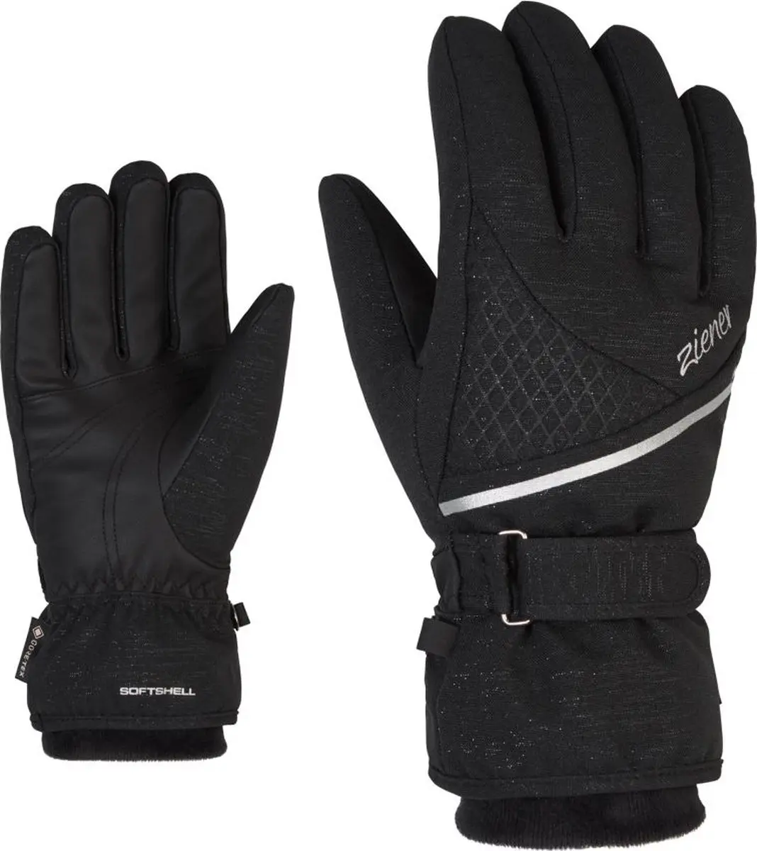 Ziener Kiana GTX Gore Plus Warm Handschoenen - S - Zwart