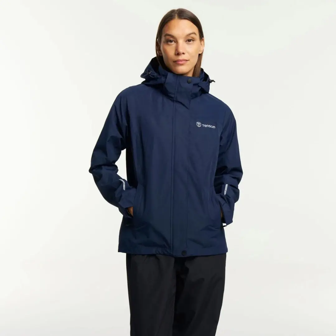 Tenson Melville Regenjas Dames M - Donkerblauw