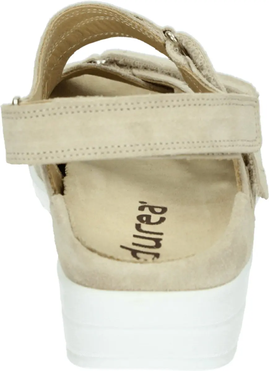 Durea 7419 G Platte Sandalen - Wit/beige