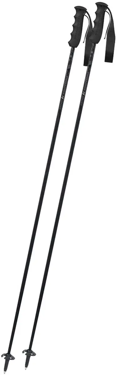 Komperdell Ebony Carbon Stokken Zilver 125 cm