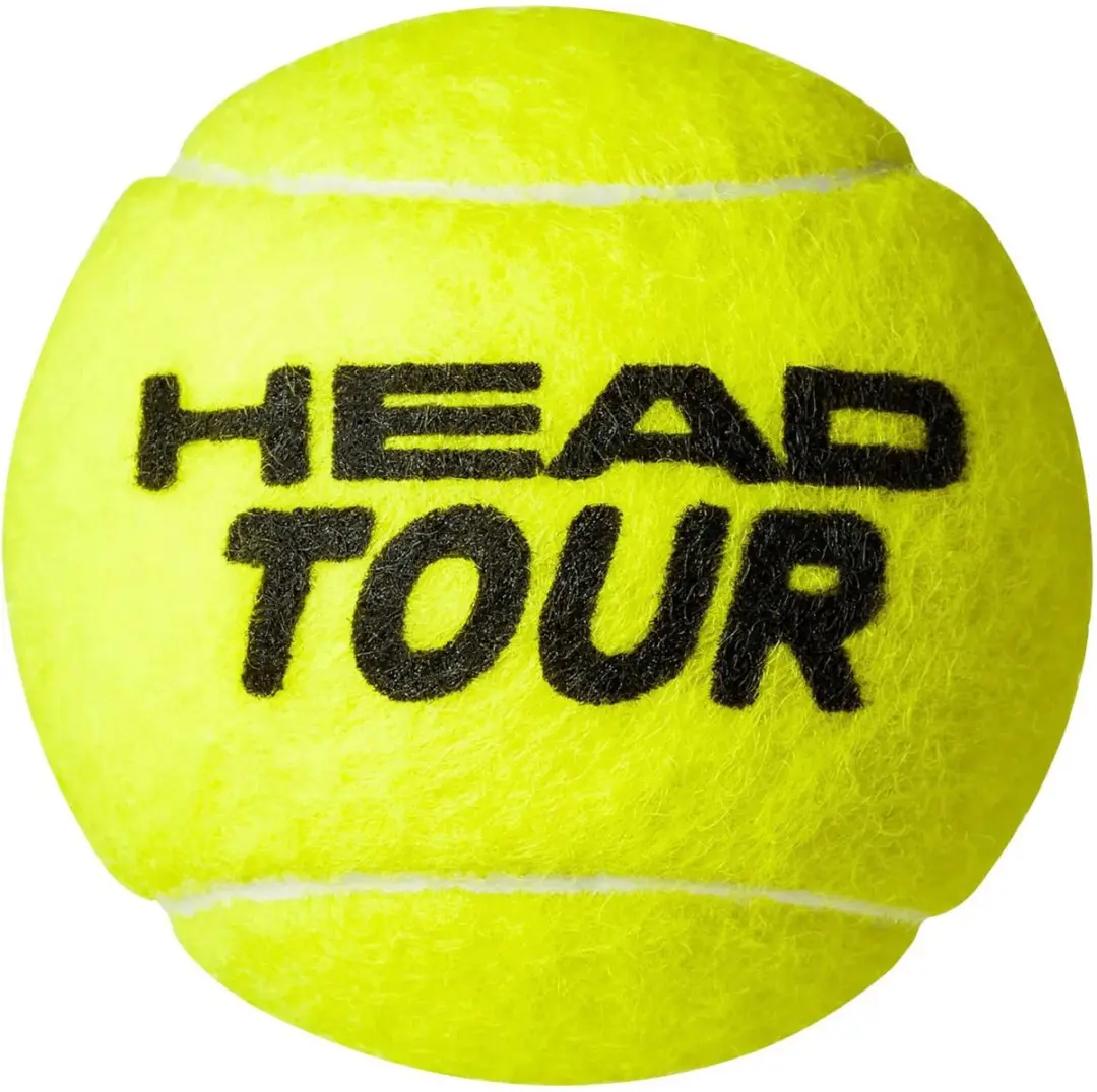 Head Tour Premium Tennisballen - 4 Stuks - Geel - afbeelding 4 van 5
