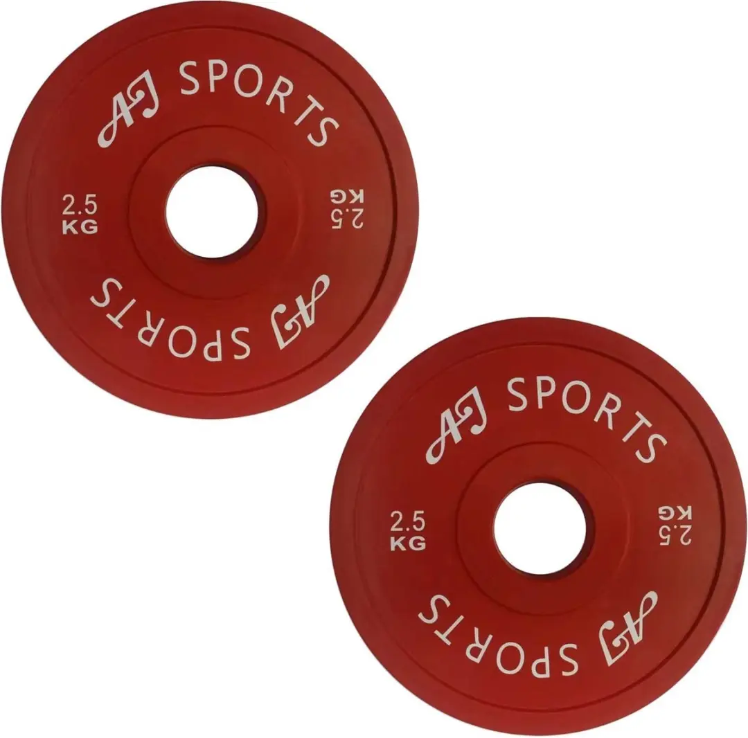 AJ-Sports Olympische Halterschijven Rubber 2.5 kg 2 stuks