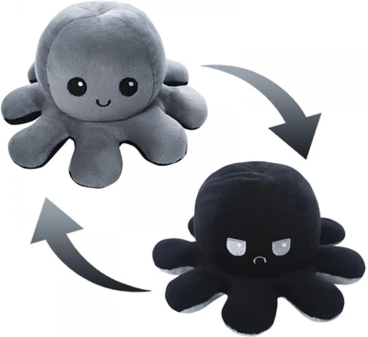 Topknuffels Octopus Mood Pluche Knuffel 15cm