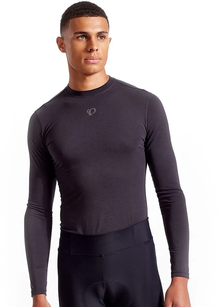 Pearl Izumi Transfer Wool Base Lange Mouwen Basislaag Grijs S Man