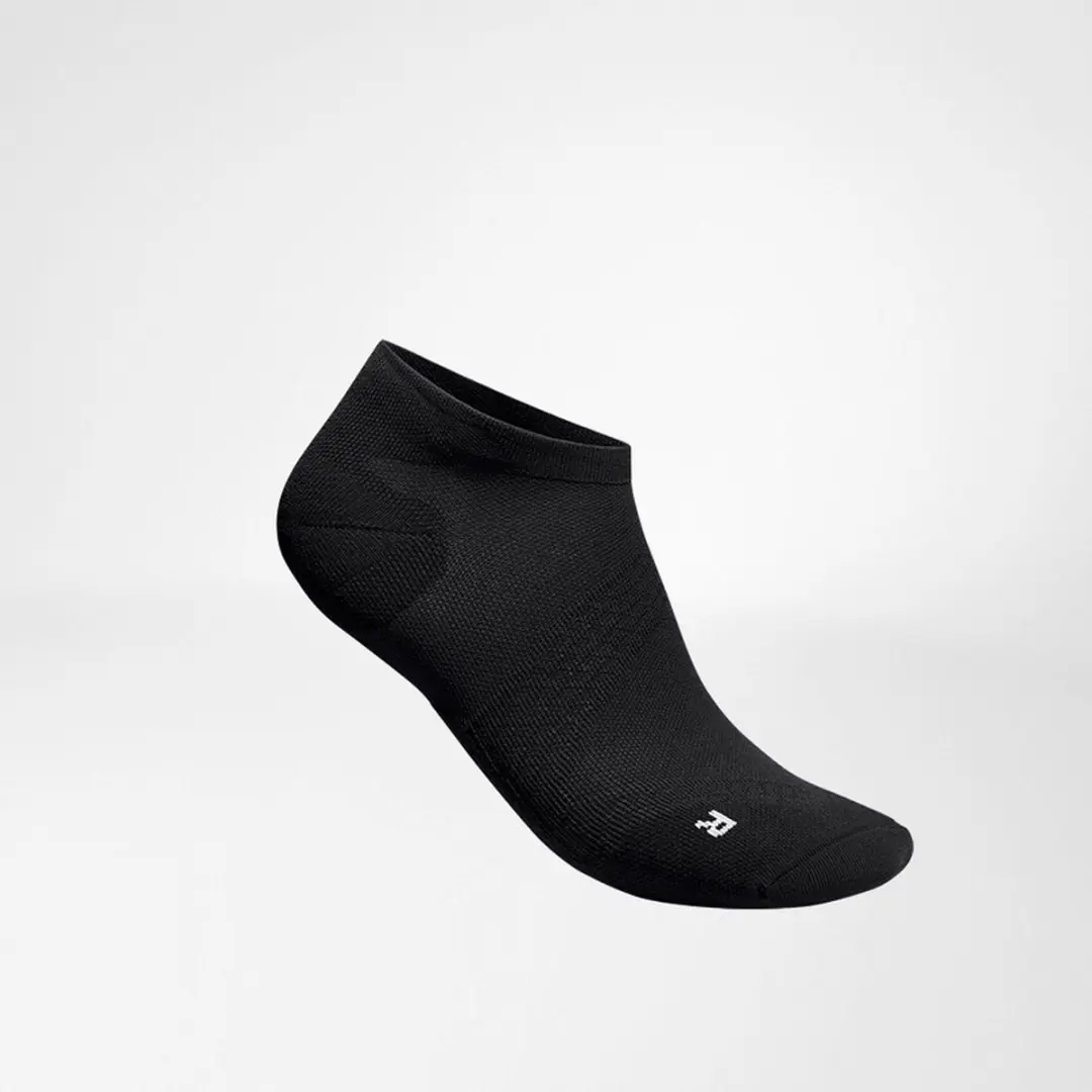 Bauerfeind Sports Run Ultralight Low Cut Compressiekousen - Zwart
