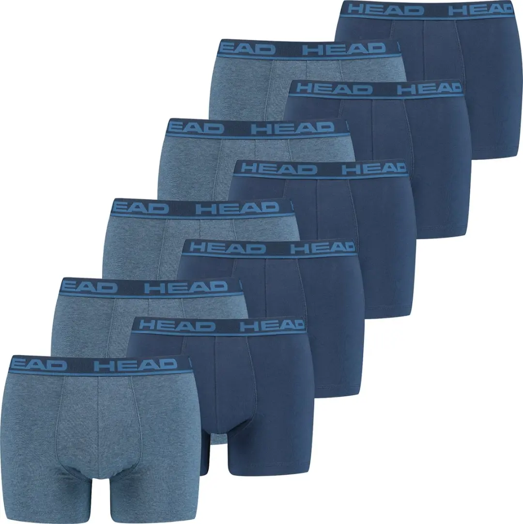 BOXERS Pack van 10 Head Heren Basic Boxer Broek Shorts Ondergoed Ondergoed Pack
