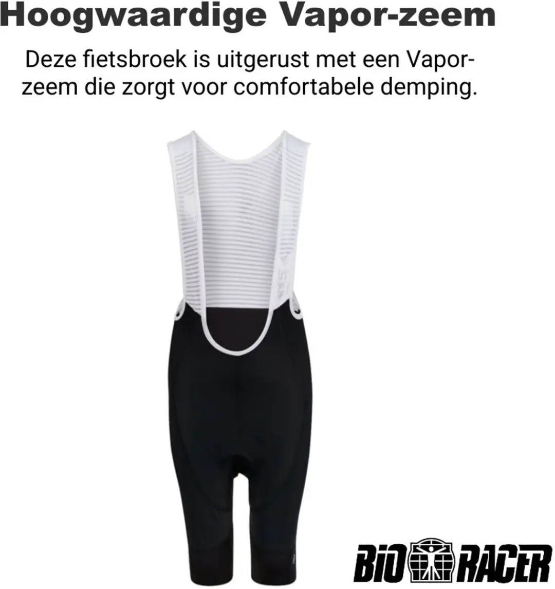 Bioracer Icon Fietsbroek Zomer Kinderen 128 - Zwart