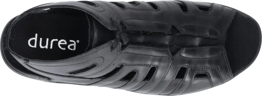 Durea 7322 G Platte Sandalen - Zwart