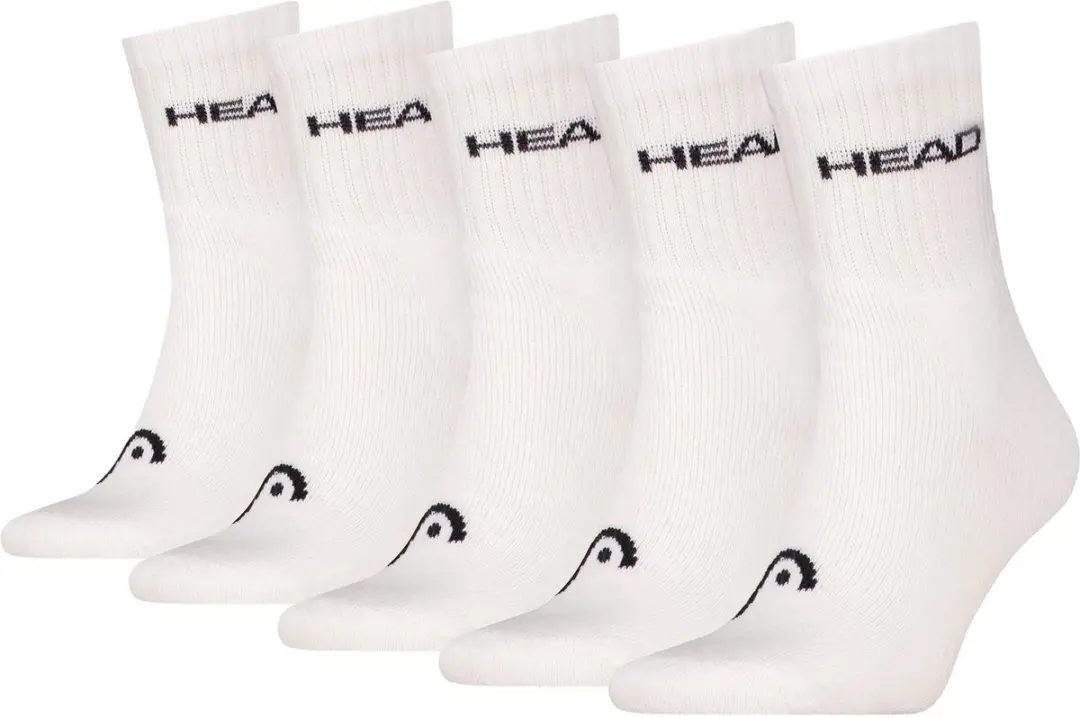 HEAD unisex 5P halfhoge sokken elements wit