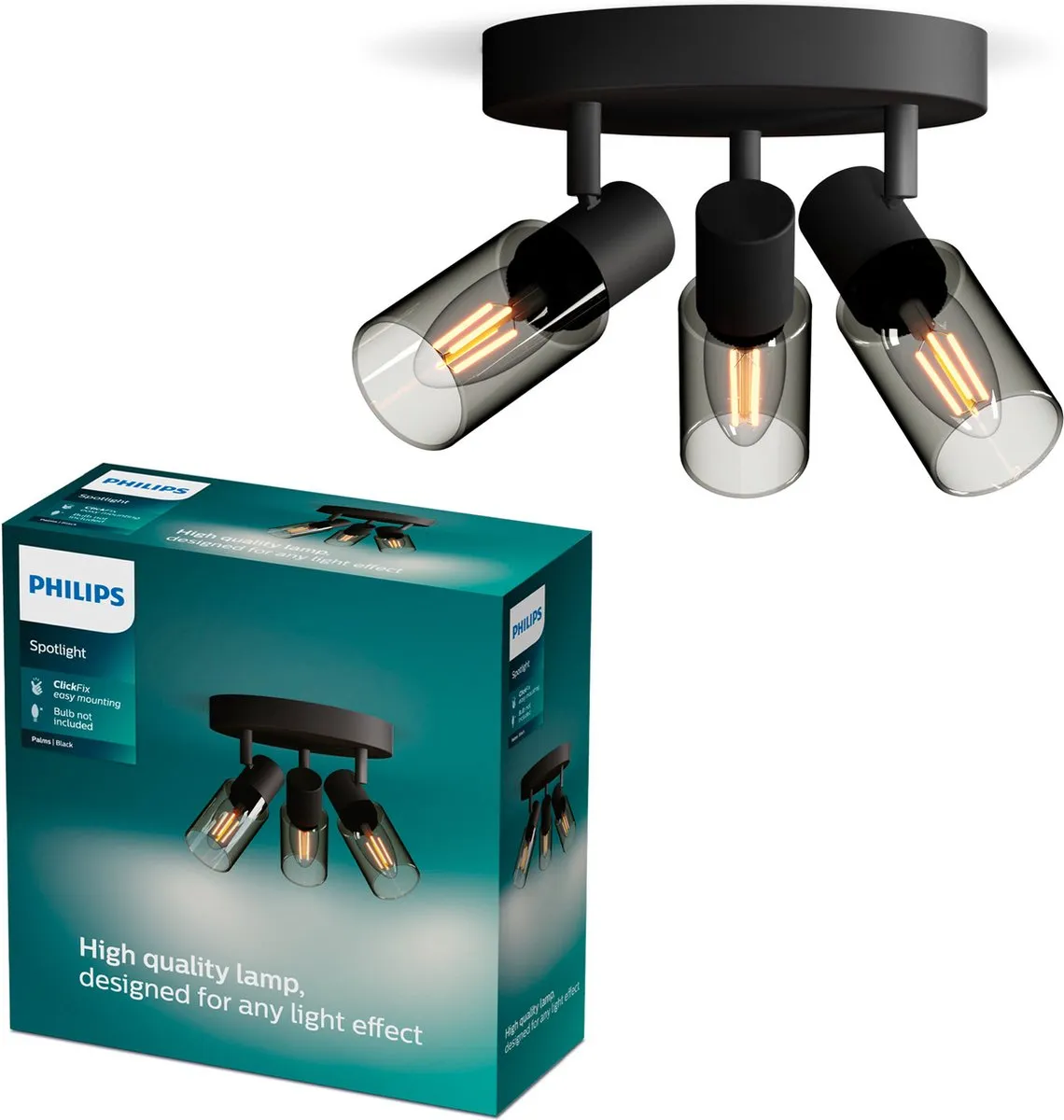 Philips Palms Spot Plafondspot 3x25W