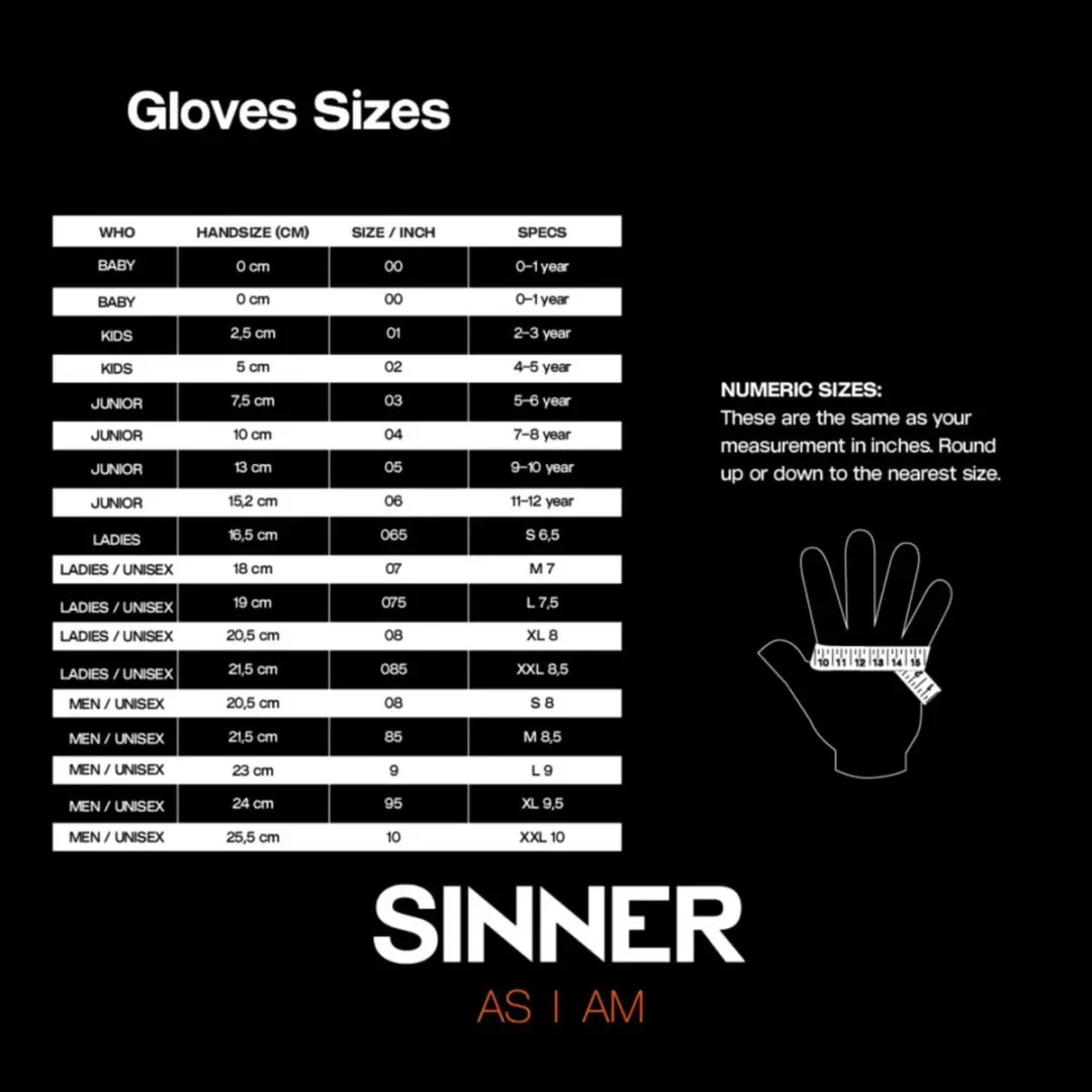SINNER Alps Handschoenen Zwart L