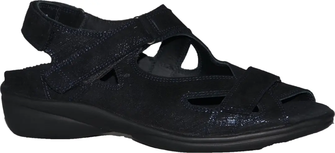 Durea 7258 wijdte E Kleur: D. Blauw Nubuck Maat: 3,5 (36,5)