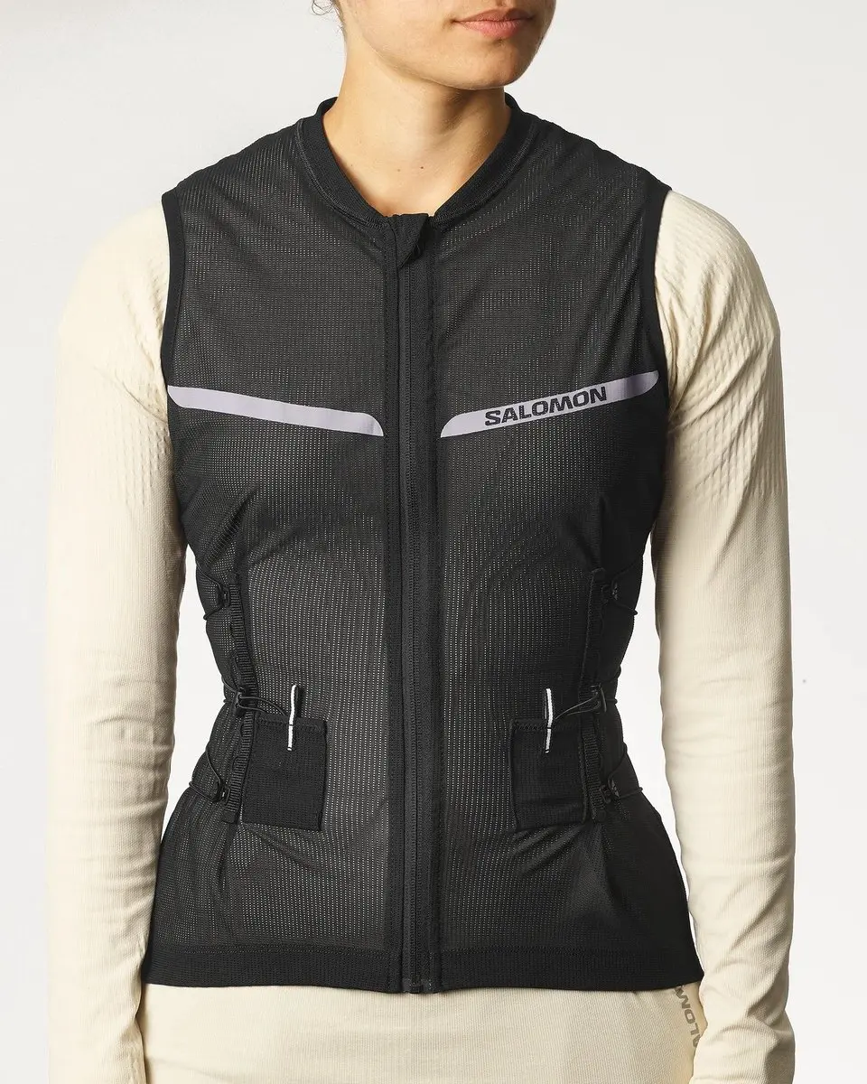 Salomon Dames Flexcell Pro W Rugbeschermer - Zwart XS