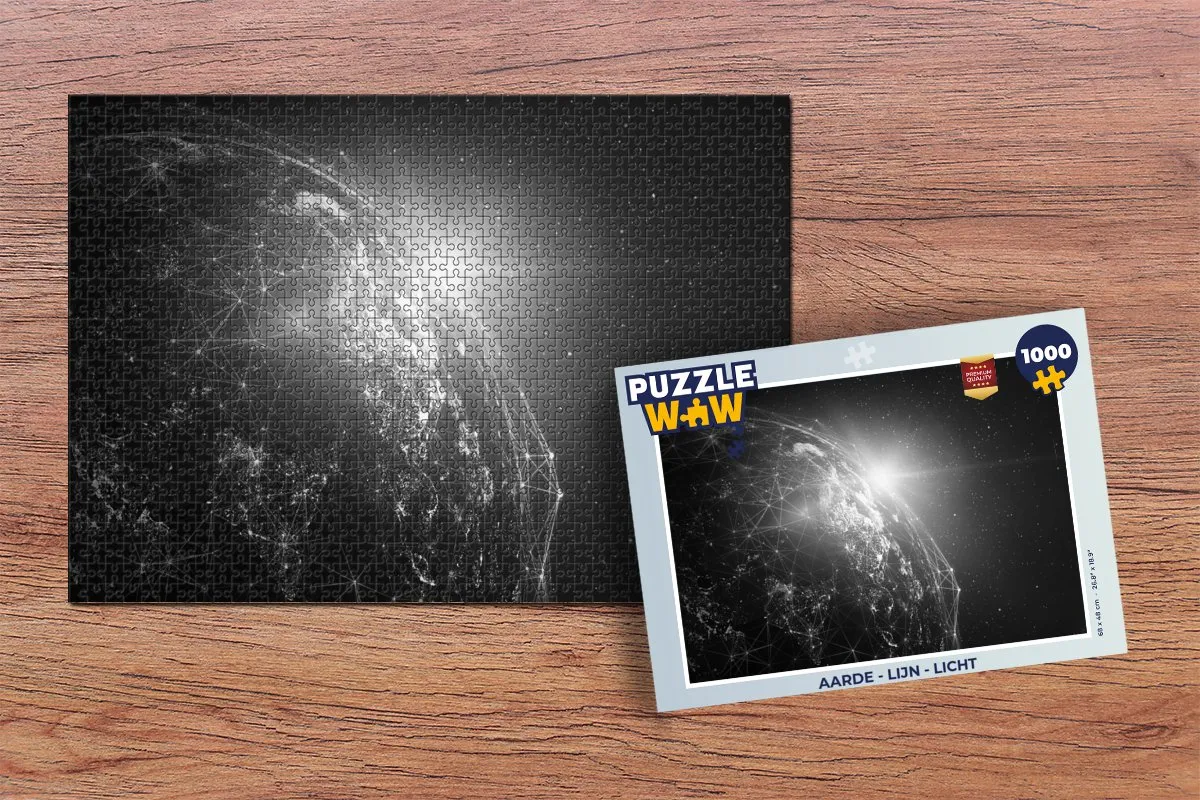 PuzzleWow Aarde Legpuzzel 1000 Stuks - Multicolor