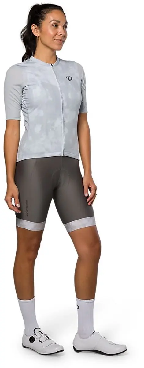 Pearl Izumi Dames Attack Fietsshirt Korte Mouwen - M - Grijs/Multikleur
