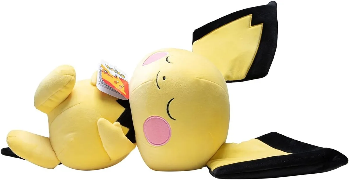 Pokémon Pichu knuffel - Slapende Pokémon van 45 cm - Hoge kwaliteit