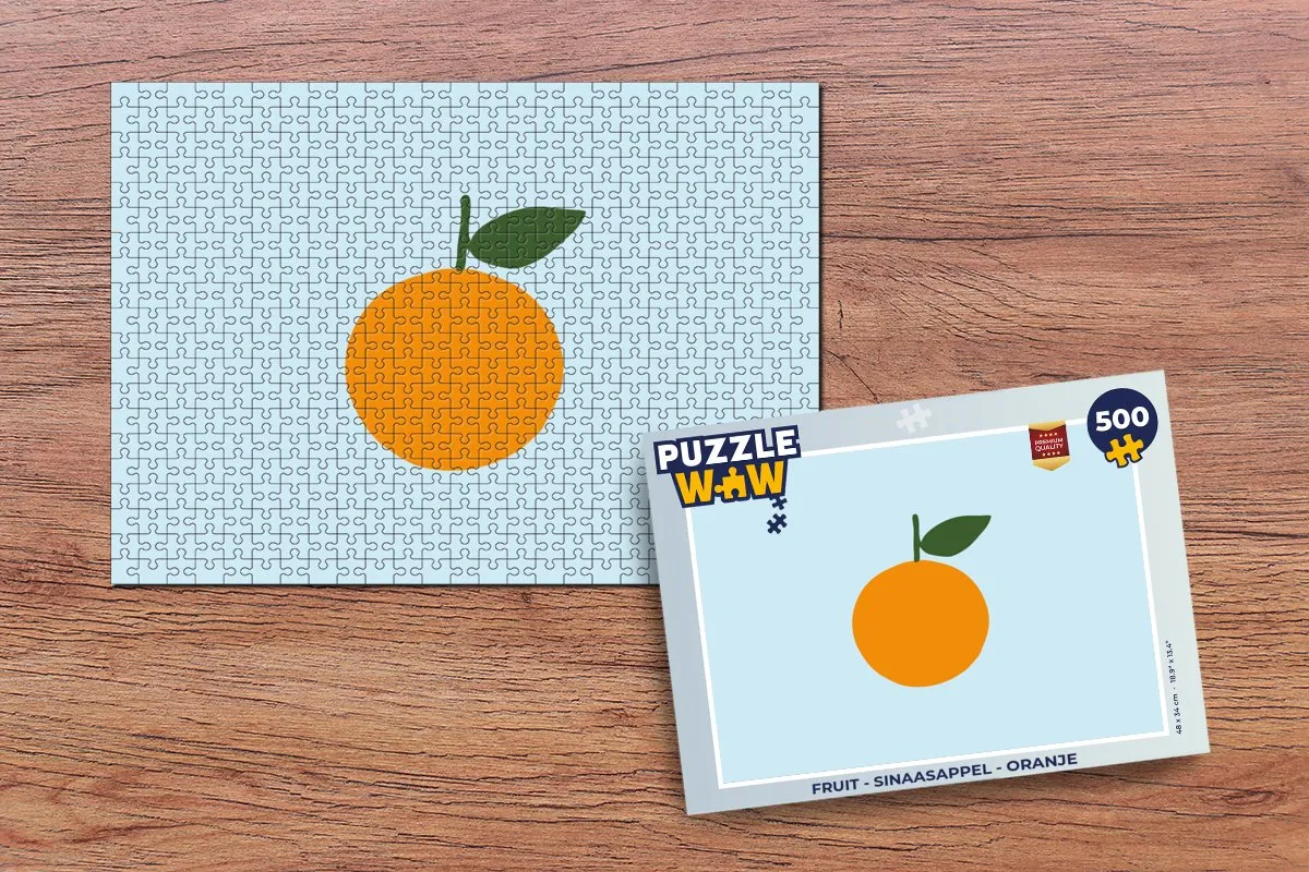 PuzzleWow Fruit Legpuzzel 500 Stuks - Sinaasappel