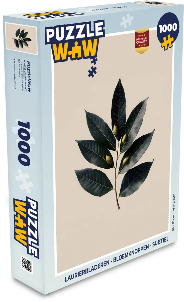 PuzzleWow Laurierbladeren Legpuzzel 1000 Stuks