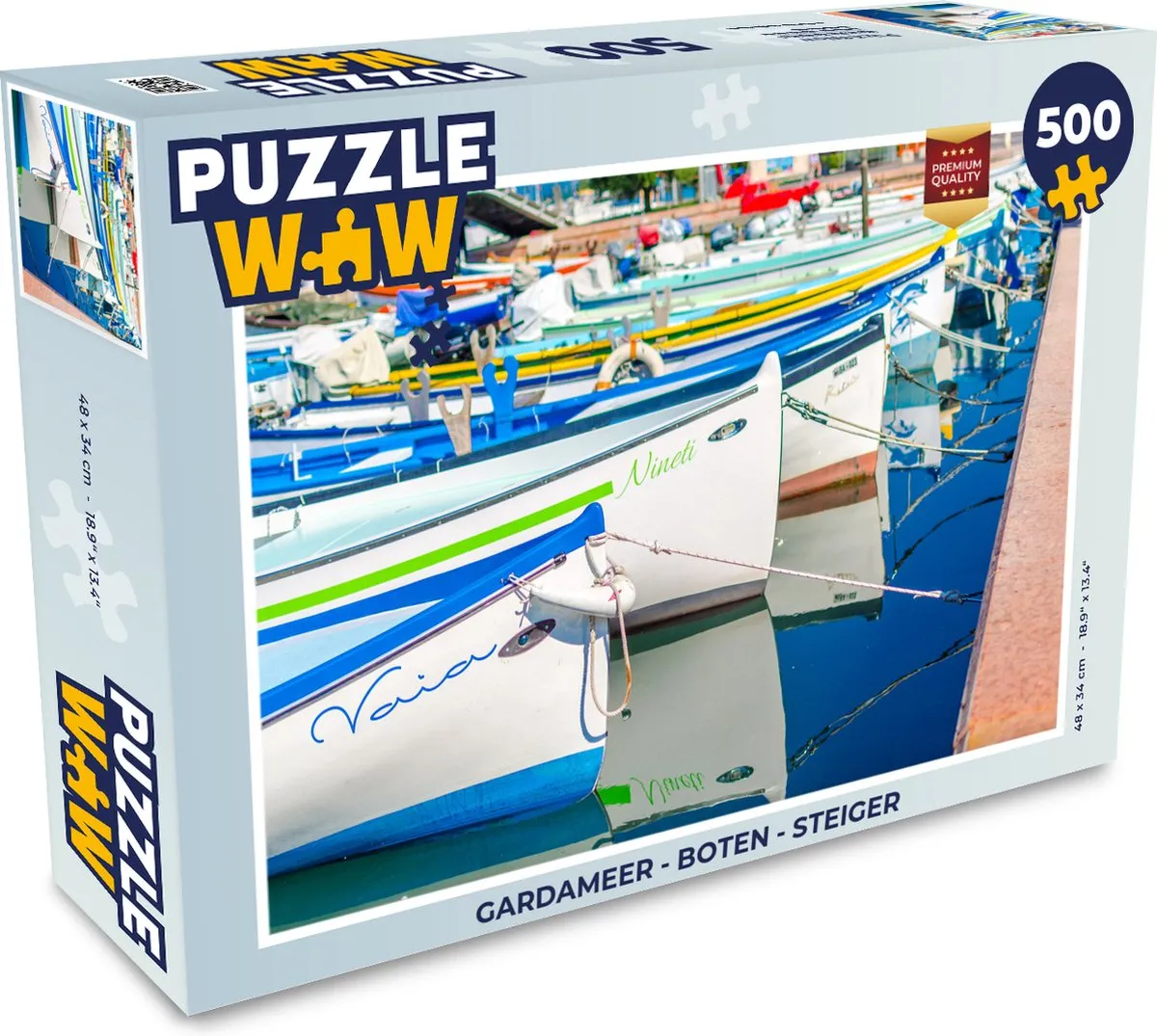 PuzzleWow Gardameer Legpuzzel 500 Stuks