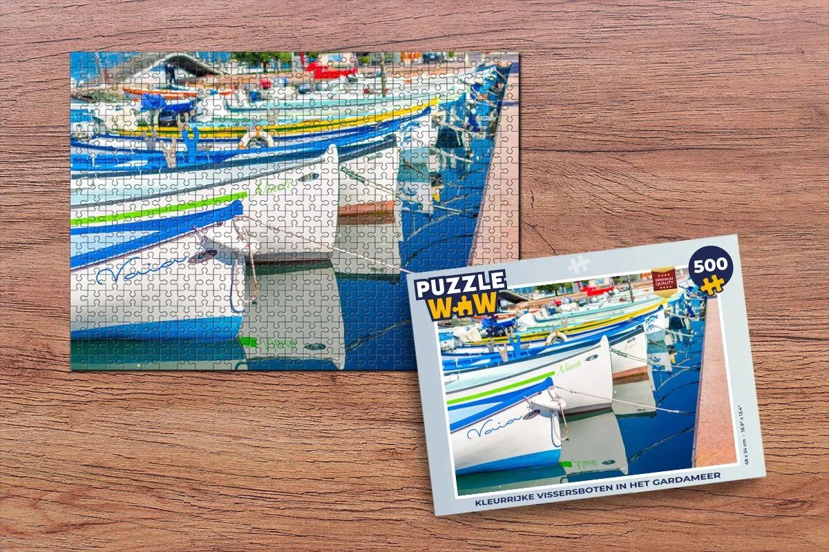 PuzzleWow Gardameer Legpuzzel 500 Stuks - Multicolor