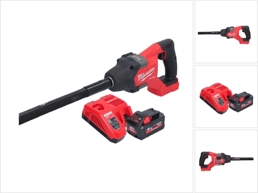 Milwaukee M18™ FCVN12-551 FUEL™ Accu Betontrilnaald 1,2m 18V 5,5Ah in doos
