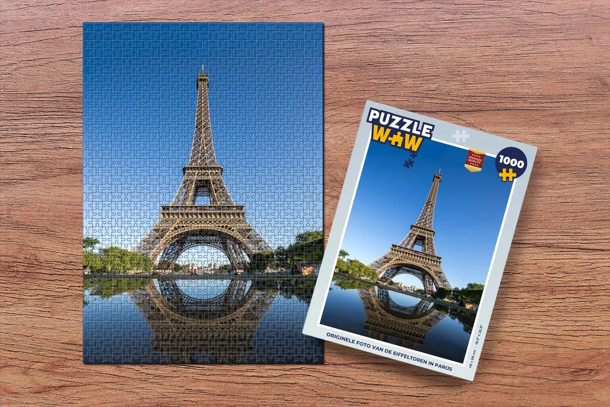 PuzzleWow Legpuzzel Eiffeltoren 1000 Stuks - Multicolor