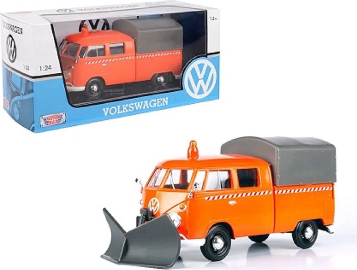 Volkswagen T1 Pickup Oranje 1/24 Motormax