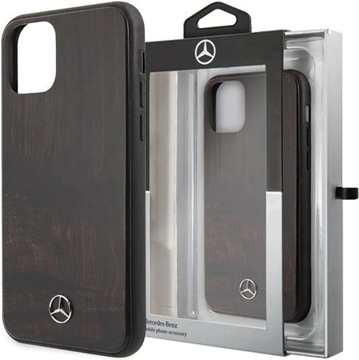 Mercedes-Benz iPhone 11 Pro Max Hoesje - Hout-look Rozenhout
