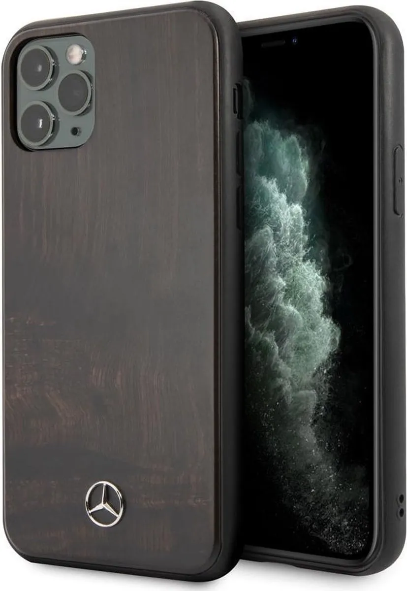 Mercedes-Benz iPhone 11 Pro Max Hoesje - Hout-look Rozenhout