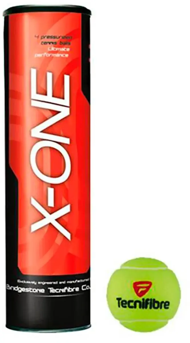 Tecnifibre X-one Tennisballen Doos Transparant 36 x 4 Balls