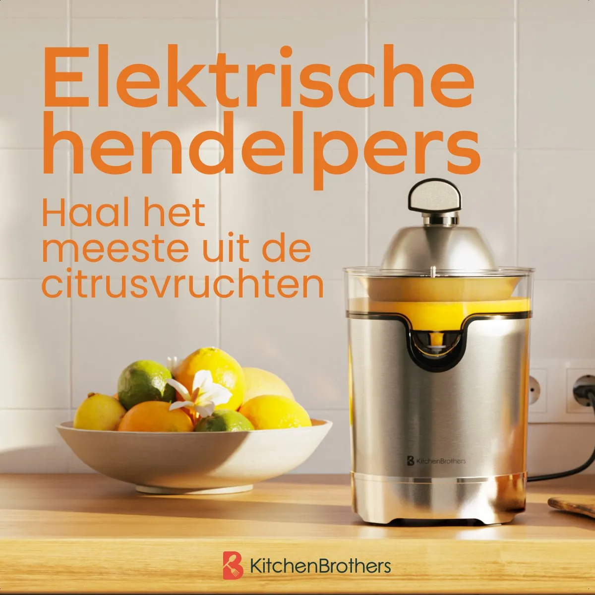 KitchenBrothers Citruspers KB1004162 - 350W - RVS