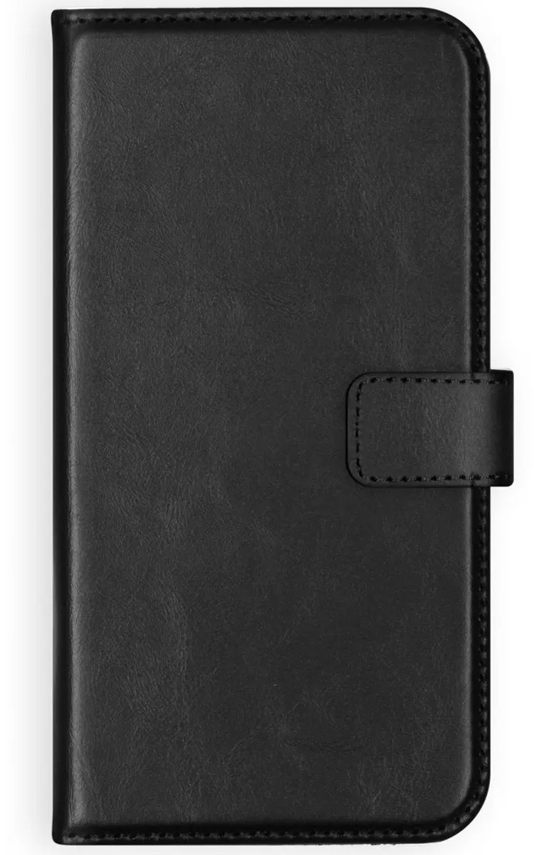 Selencia Hoesje Samsung Galaxy A40 - Echt Lederen Bookcase - 3 Pasjes - Zwart