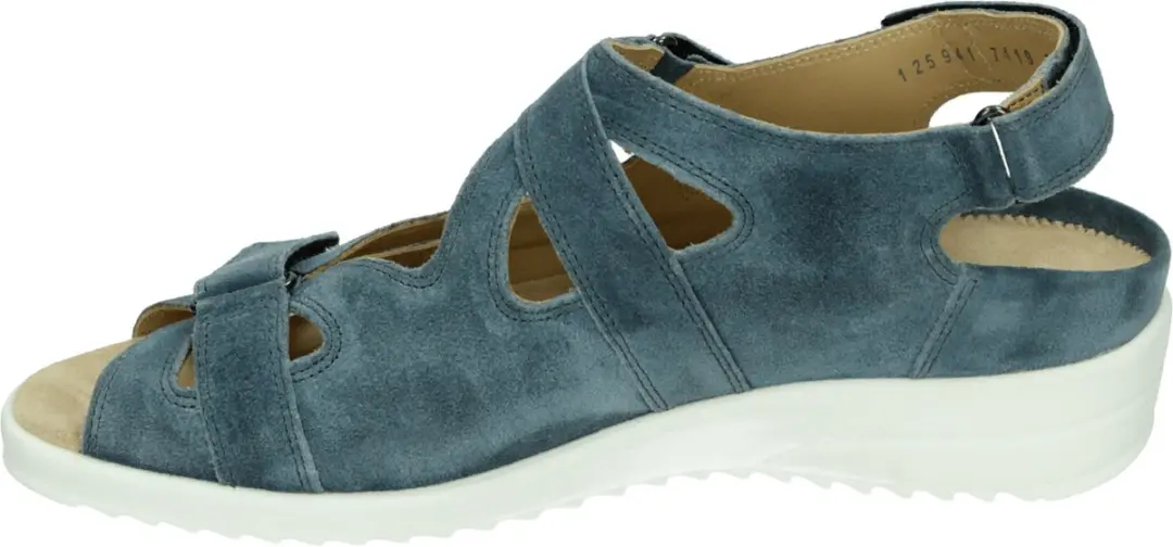 Durea 7419 G Platte Sandalen - Blauw 40.5