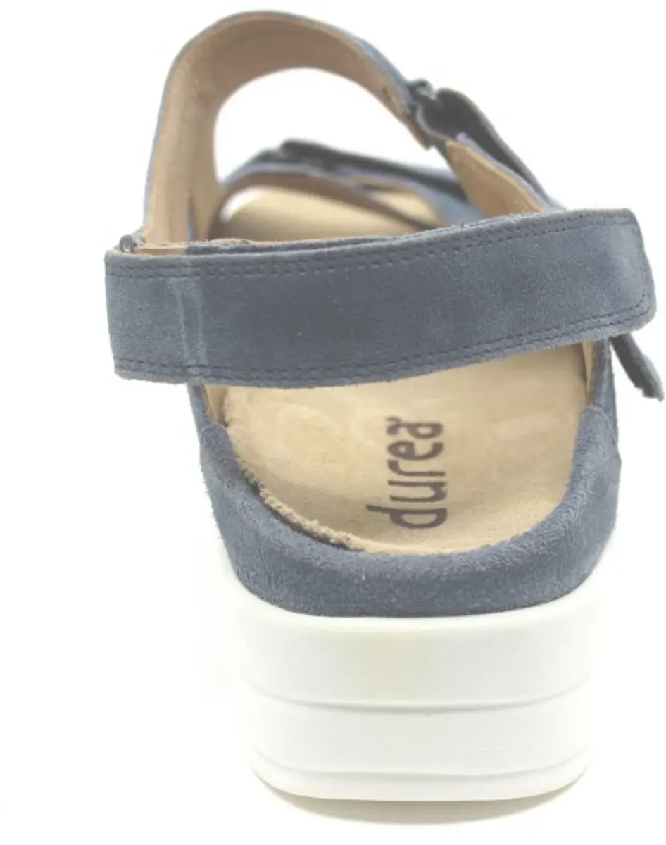 Durea 7419 G Platte Sandalen - Blauw 40.5