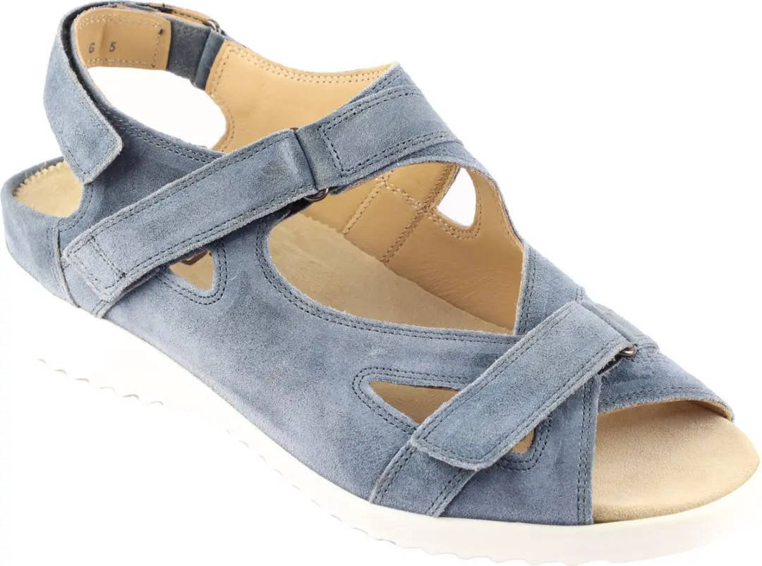 Durea 7419 G Platte Sandalen - Blauw 40.5