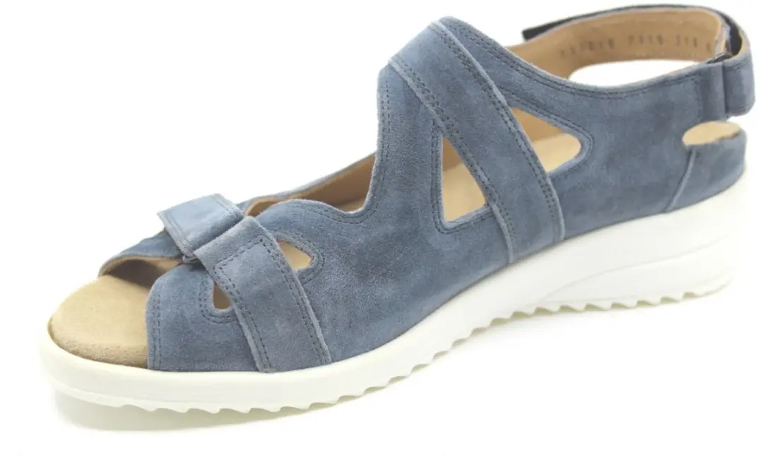 Durea 7419 G Platte Sandalen - Blauw 40.5