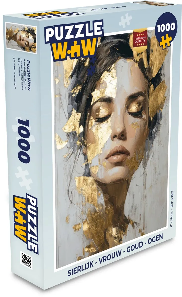 PuzzleWow Sierlijk Vrouw Legpuzzel 1000 Stuks