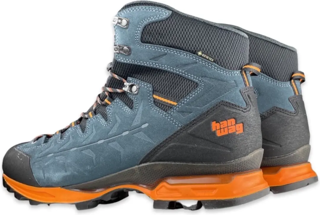 Hanwag Makra Trek GTX Wandelschoenen Heren 42 - Steel/Orange