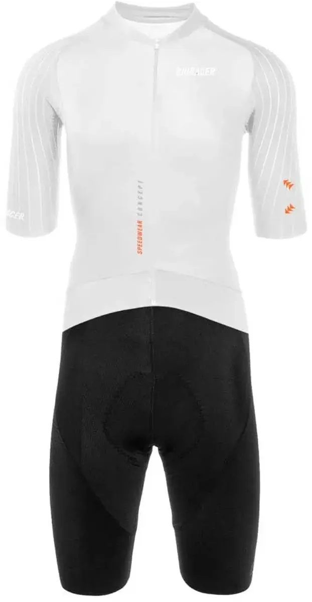 Bioracer Speedwear Road Race Kortärmig Racepak Wit S Man