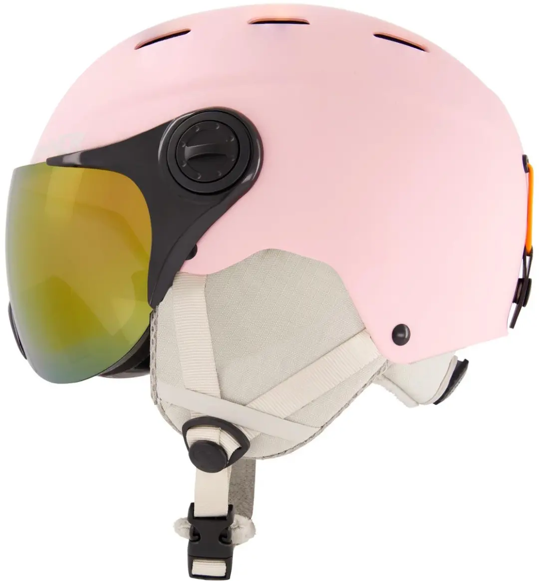 SINNER Typhoon Visor Skihelm - Maat S 50-54cm - Lichtroze