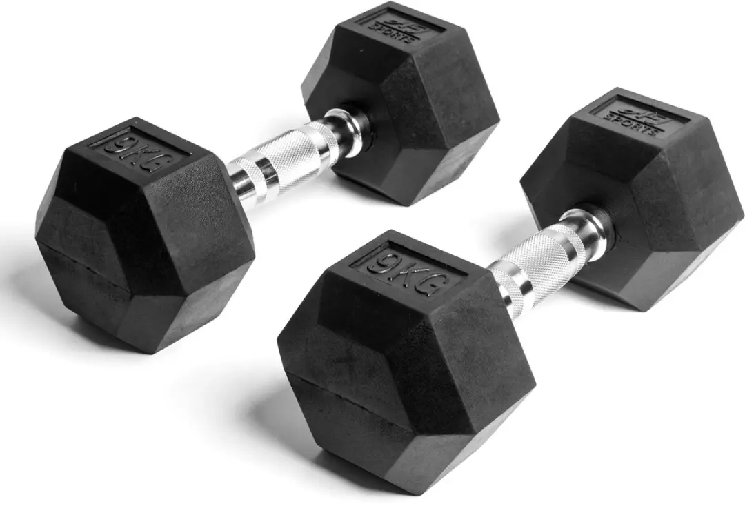AJ-Sports Hex Dumbells 9kg