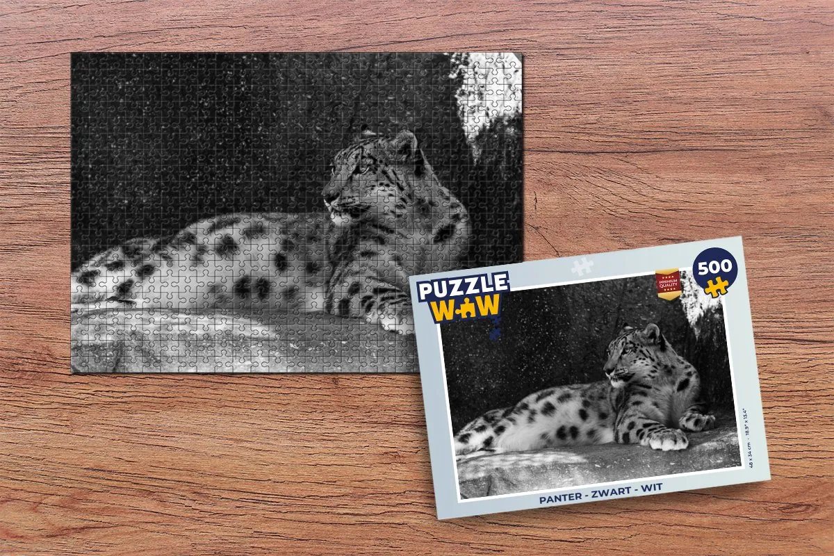 PuzzleWow Panter Legpuzzel 500 Stuks - Multicolor