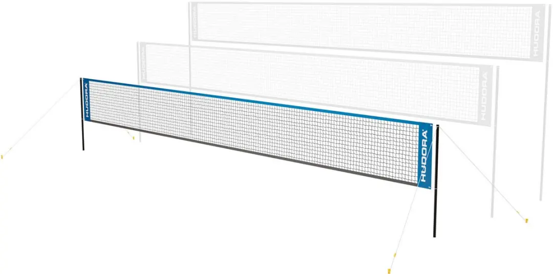 Hudora Volleybal-/Badmintonnet - Zwart